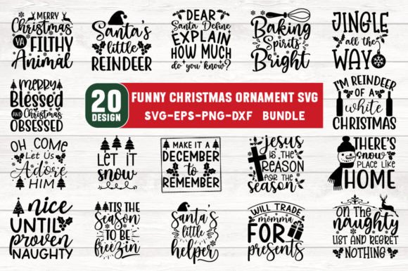 Download Funny Christmas Ornament Svg Bundle - Bundle Collection