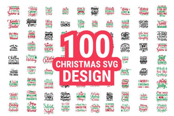 Download 100 Christmas Svg Design Bundle - Bundle Collection