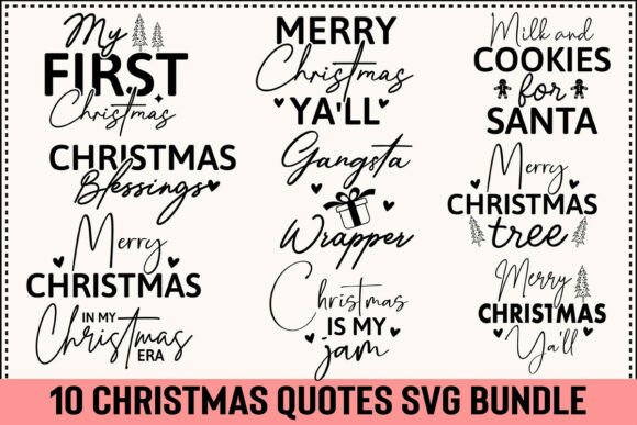 Download Christmas Quotes Svg Bundle - Bundle Collection