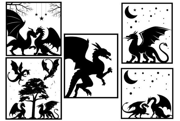 Download Dragon Svg Silhouette Bundle - Bundle Collection