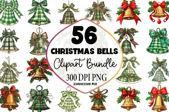 Download Christmas Bells Clipart PNG Bundle - Bundle Collection