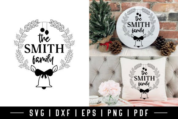 Download Christmas Family Wreath SVG Design - Family wreath svg Collection