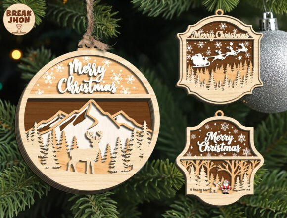 Download Merry Christmas Ornament SVG Bundle - Bundle Collection