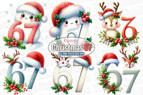 Download Christmas 67 Six Seven Clipart Bundle - Bundle Collection
