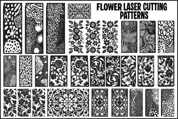 Download Flower Laser Cutting Patterns Bundle - Bundle Collection