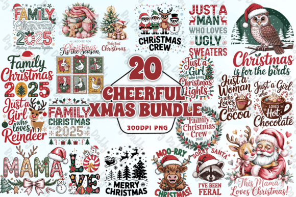 Download Cheerful Xmas Bundle PNG - Bundle Collection
