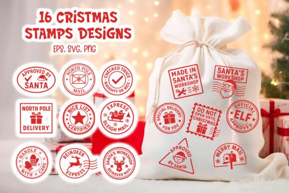 Download Christmas SVG Stamp Bundle - Bundle Collection