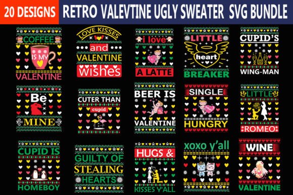 Download Valentine Ugly Sweater Svg Bundle, - Bundle Collection