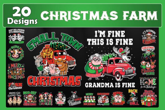 Download Christmas Farm SVG Bundle - Bundle Collection