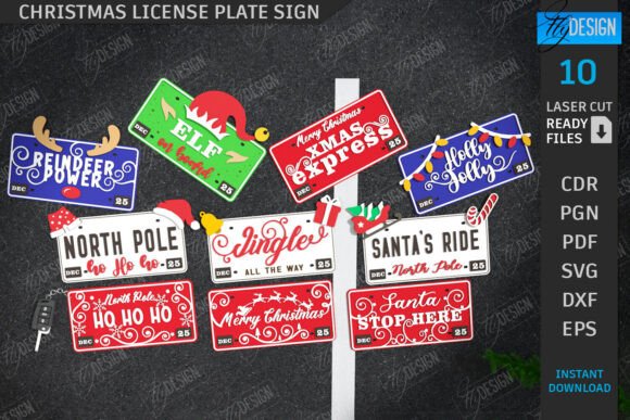 Download Christmas Plate Laser Cut Bundle | Xmas - Bundle Collection