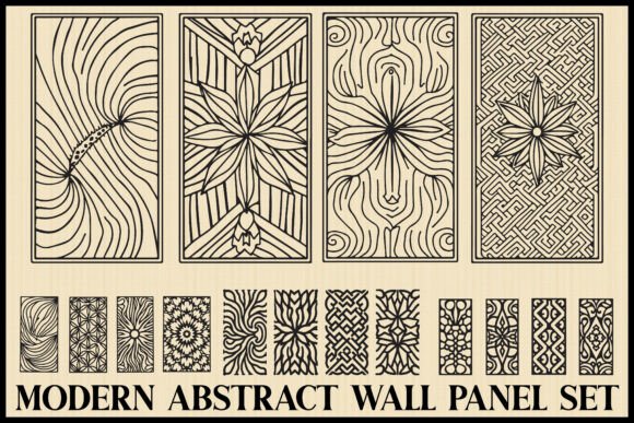 Download Modern Geometric Wall Panel Bundle - Bundle Collection