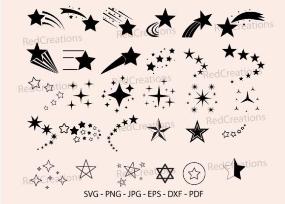 Download Stars Svg Bundle, Shooting Star, Sparkle - Bundle Collection