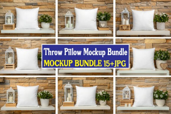 Download Throw Pillow Mockup Bundle 01 - Bundle Collection
